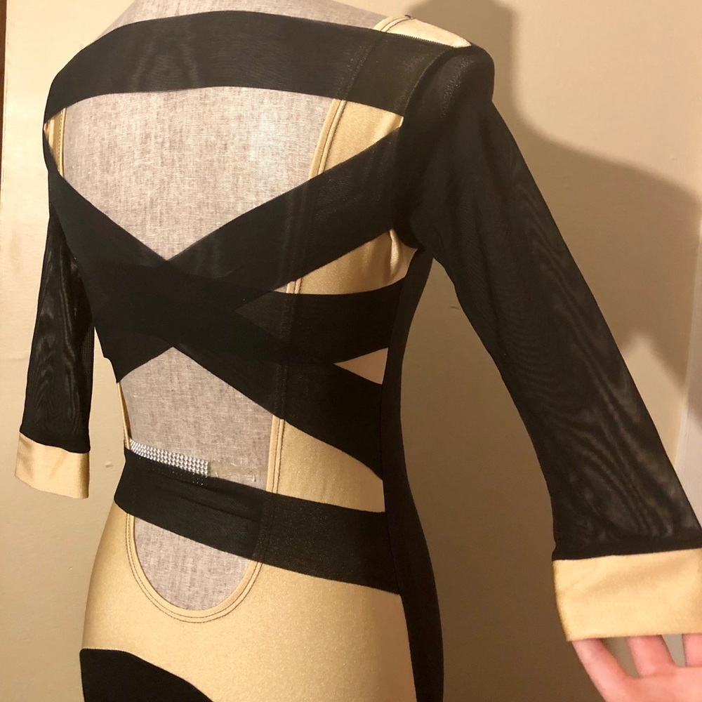 sexy mesh back & sleeves mini